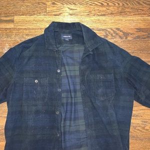 J Crew corduroy plaid work shirt size M